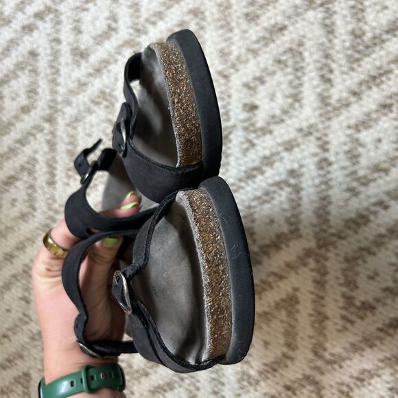 Mephisto Womens Sandals Size 40 Open-toe Black Casual Slip-on - Picture 5 of 11